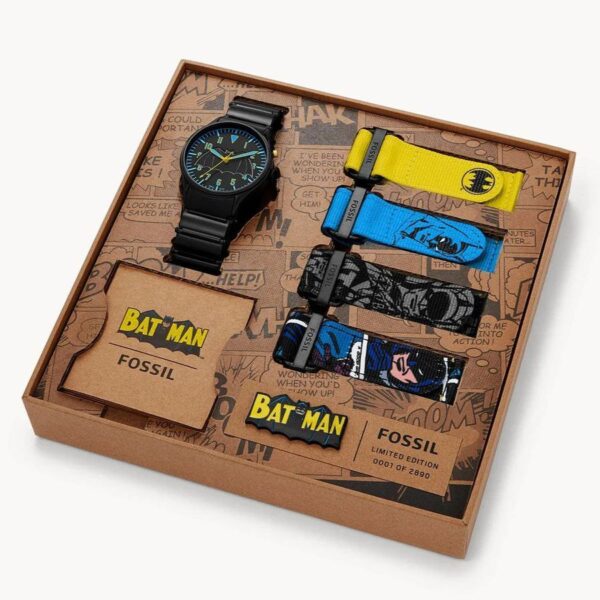 Limited Edition Batman™ Legacy LED Black Stainless Steel Watch Set