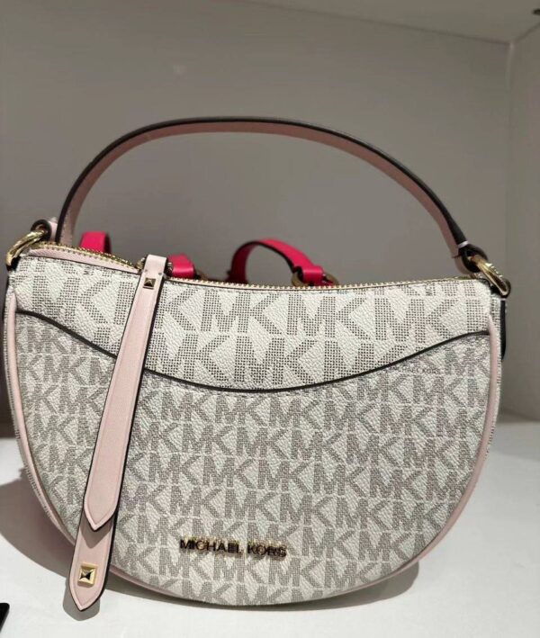 Michael Kors Dover Small Logo Crossbody Bag in Powder Blush Multi