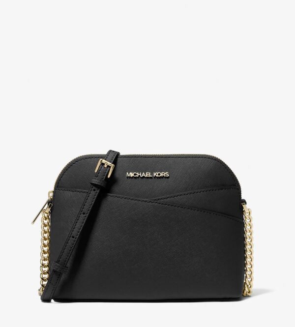 Michael Kors Jet Set Travel Medium Dome Crossbody in Black