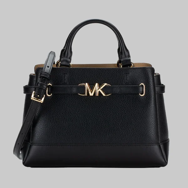 Michael Kors Reed Small Belted Satchel in Black