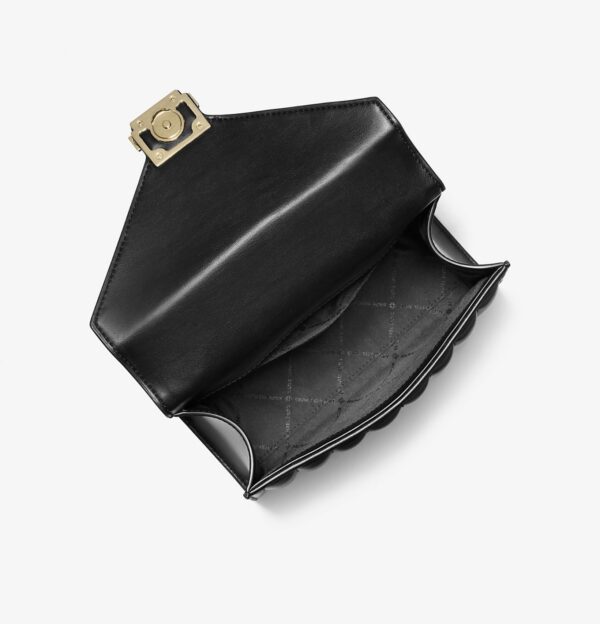 Michael Kors Whitney Medium Quilted Flap Shoulder Bag In black - Image 2