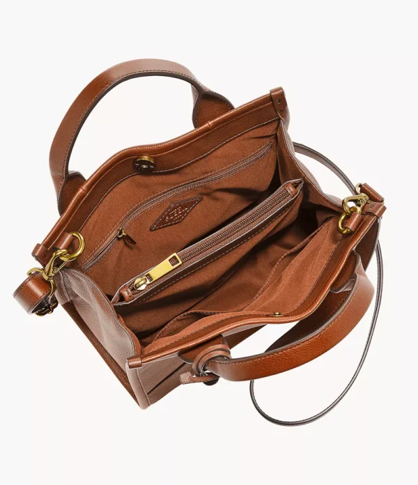 Fossil Kyler Satchel Medium Brown - Image 2