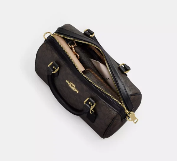 Coach Rowan Satchel Bag In Signature Canvas - Image 2
