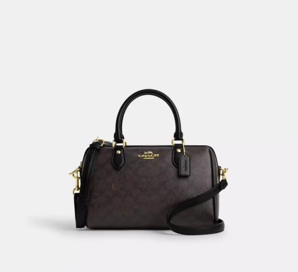 Coach Rowan Satchel Bag In Signature Canvas