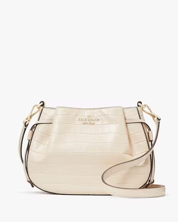 Kate Spade Dumpling Croco Embossed Leather Crossbody