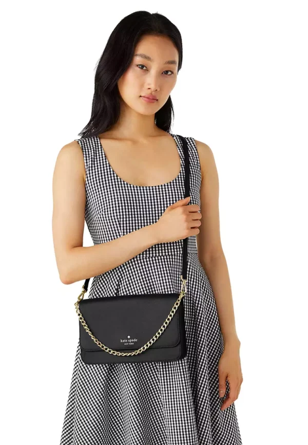 Kate Spade Madison Willow Medium Flap Convertible Crossbody In Black - Image 3