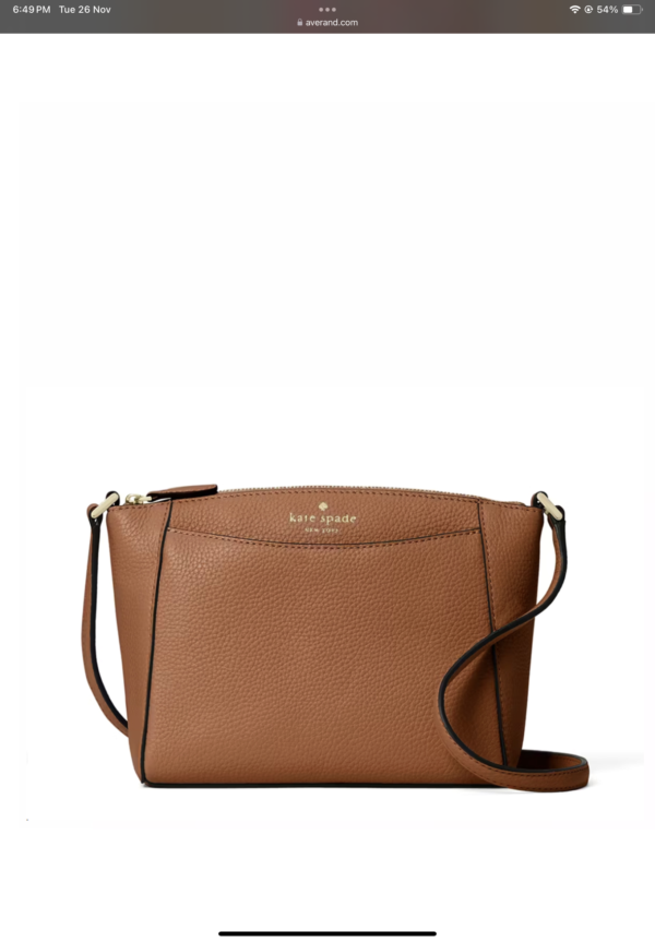 Kate Spade Monica Crossbody Warm Ginger Pebbled Leather