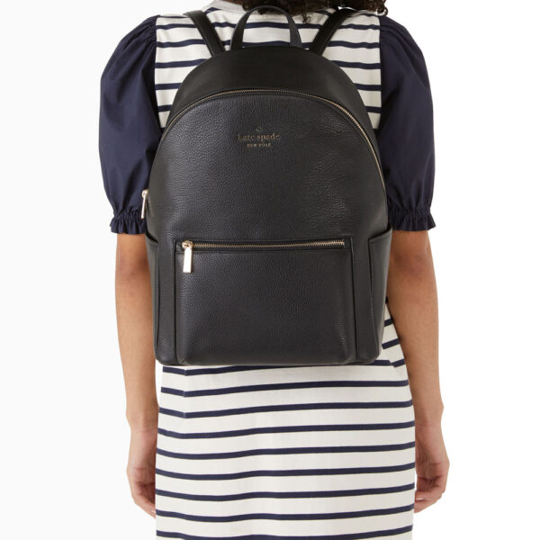 Kate Spade Leila Pebbled Leather Large Dome Backpack - Image 3