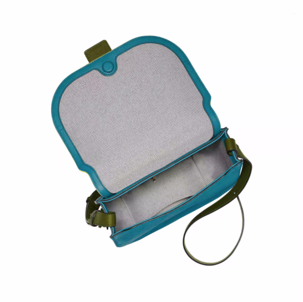Fossil Wiley Saddle Bag Green Multi Crossbody Bag - Image 2