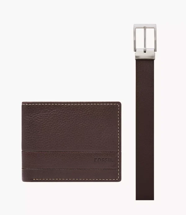 Fossil Enric Gift Set Dark Brown - Image 2