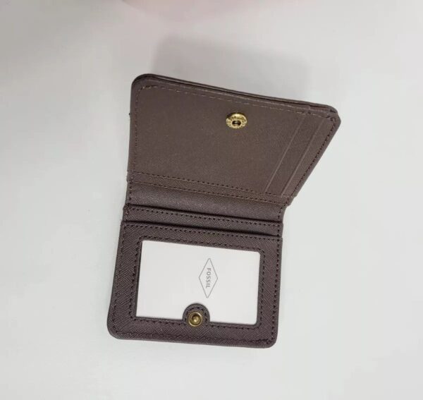 Fossil Wallet Giftset Critter Espresso Brown leather Bifold Keyfold - Image 3