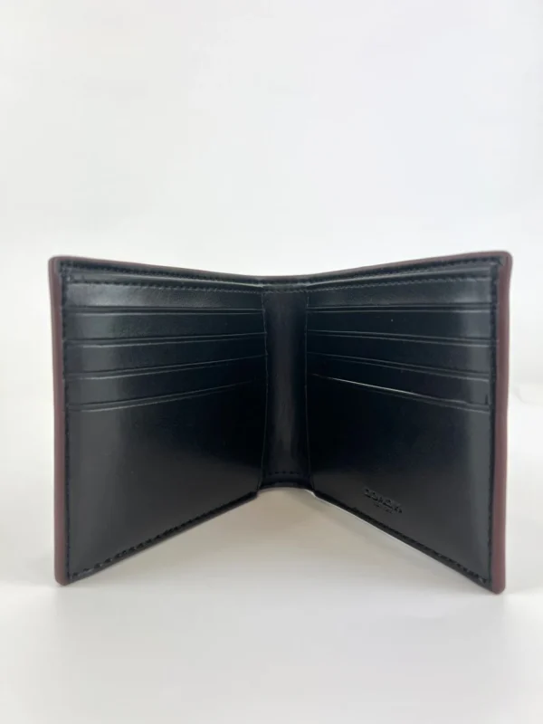 Coach F41346 Boxed 3-in-1 Wallet Gift Set In Signature Canvas Black Oxblood - Image 3