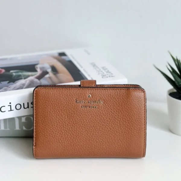 Kate Spade Leila Medium Compartment Bifold Wallet Brown