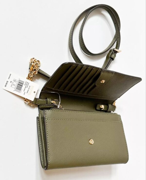 Michael Kors Jet Set Travel Medium MF Phone Crossbody in Olive - Image 2