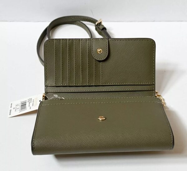 Michael Kors Jet Set Travel Medium MF Phone Crossbody in Olive - Image 3