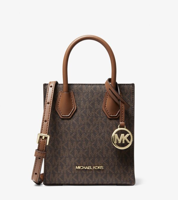Michael Kors Mercer Extra-Small Logo and Leather Crossbody Bag