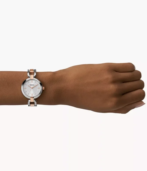 Fossil Kerrigan Three-Hand Two-Tone Stainless Steel Watch - BQ3341 - Image 3