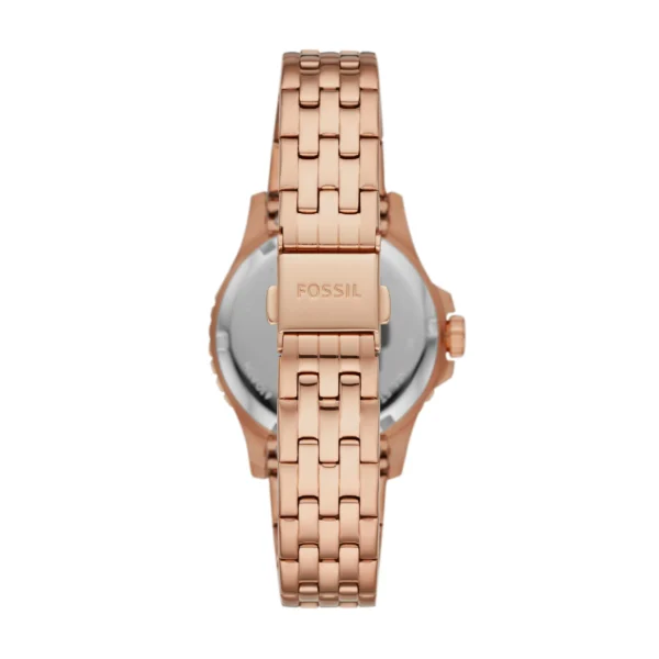 Fossil Three-Hand Date Rose Gold-Tone Stainless Steel Watch - ES4748 - Image 3