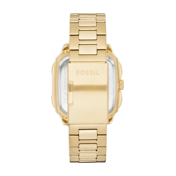 Fossil Inscription Three-Hand Date Gold-Tone Stainless Steel Watch - FS5932 - Image 3