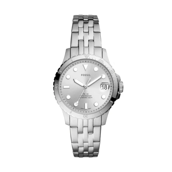 Fossil Three-Hand Date Stainless Steel Watch - ES4744