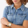 Fossil Scarlette Three-Hand Gold-Tone Stainless Steel Watch - ES5262 - Image 3