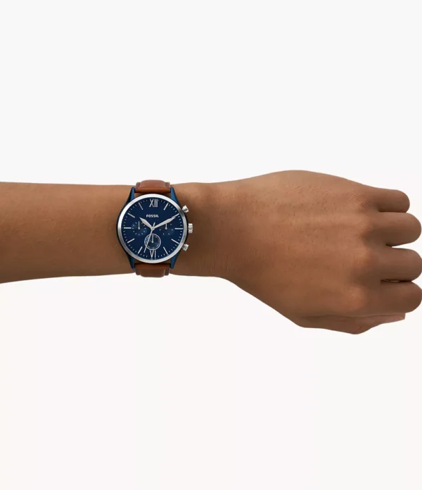 Fossil Fenmore Multifunction Luggage Leather Watch - BQ2402 - Image 3