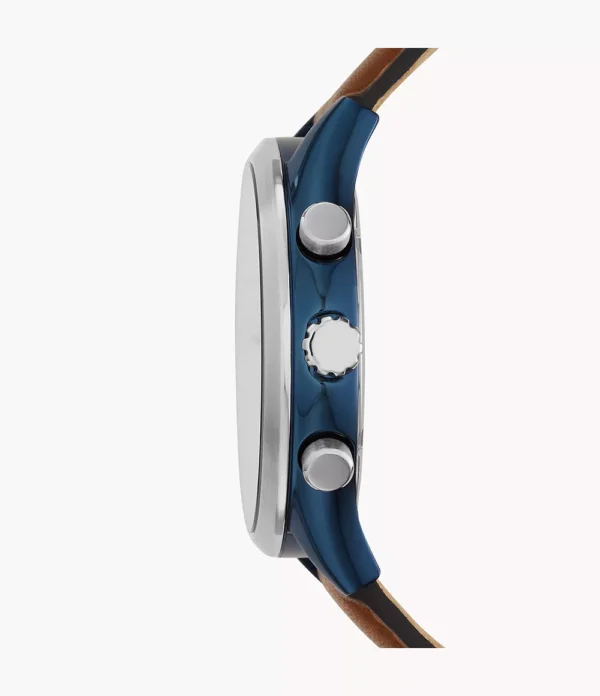 Fossil Fenmore Multifunction Luggage Leather Watch - BQ2402 - Image 2