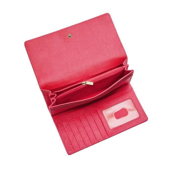 Fossil Logan RFID Flap In Cherry - Image 3