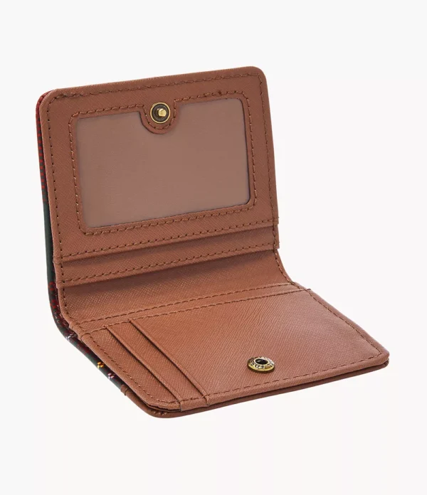 Fossil Madison Bifold In Red Plaid - Image 2