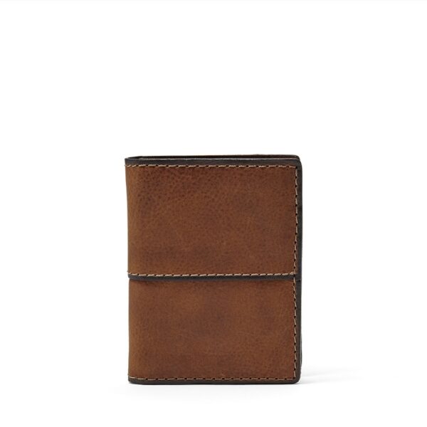 Fossil Ethan Slim Card Case In Medium Brown
