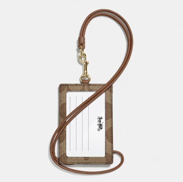Coach Id Lanyard In Signature Canvas - Image 2