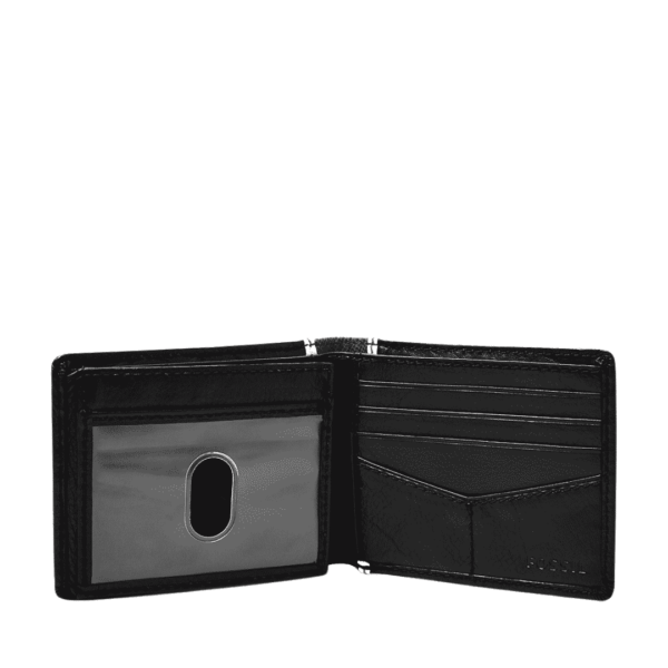 Fossil Elgin Bifold with Flip ID In Black - Image 2